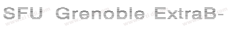 SFU Grenoble ExtraB字体转换